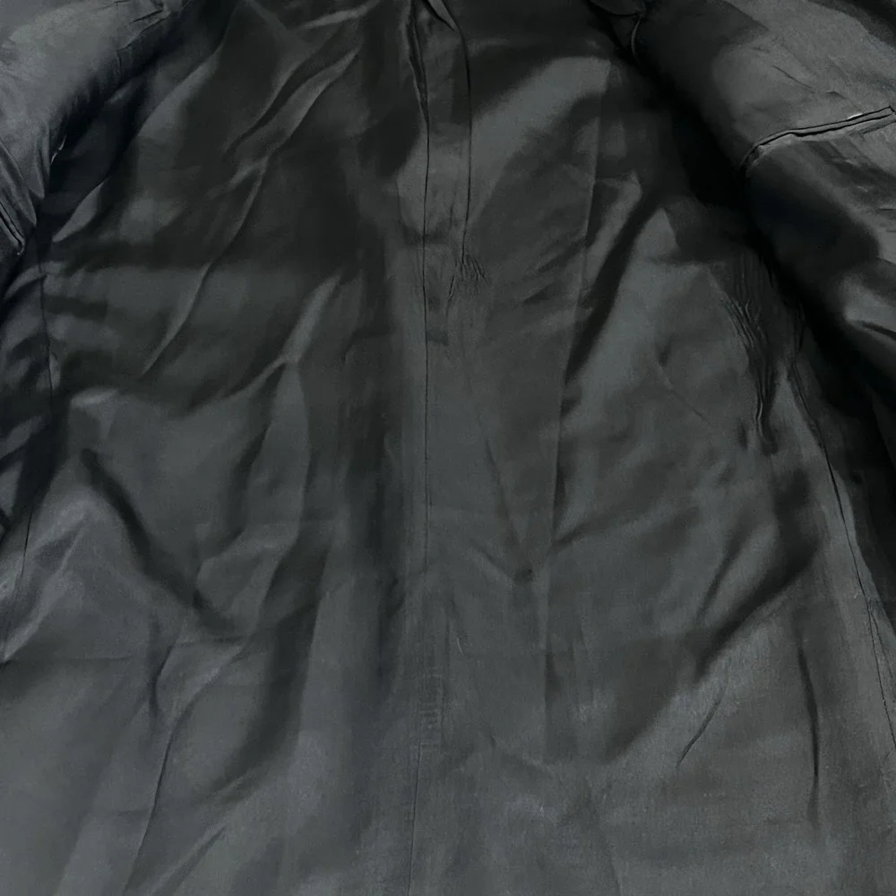 Pronto Uomo Wool Blazer Sport Coat Jacket Black 2 Button Ventless Men Size 38 R